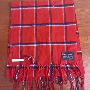 Lord and Taylor red plaid scarf